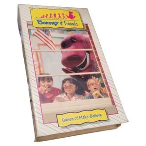 Barney Friends Queen‎ of Make Believe VHS Video Tape 1992 Kids Children